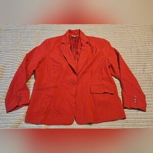 Dressbarn Red Blazer Size 2X